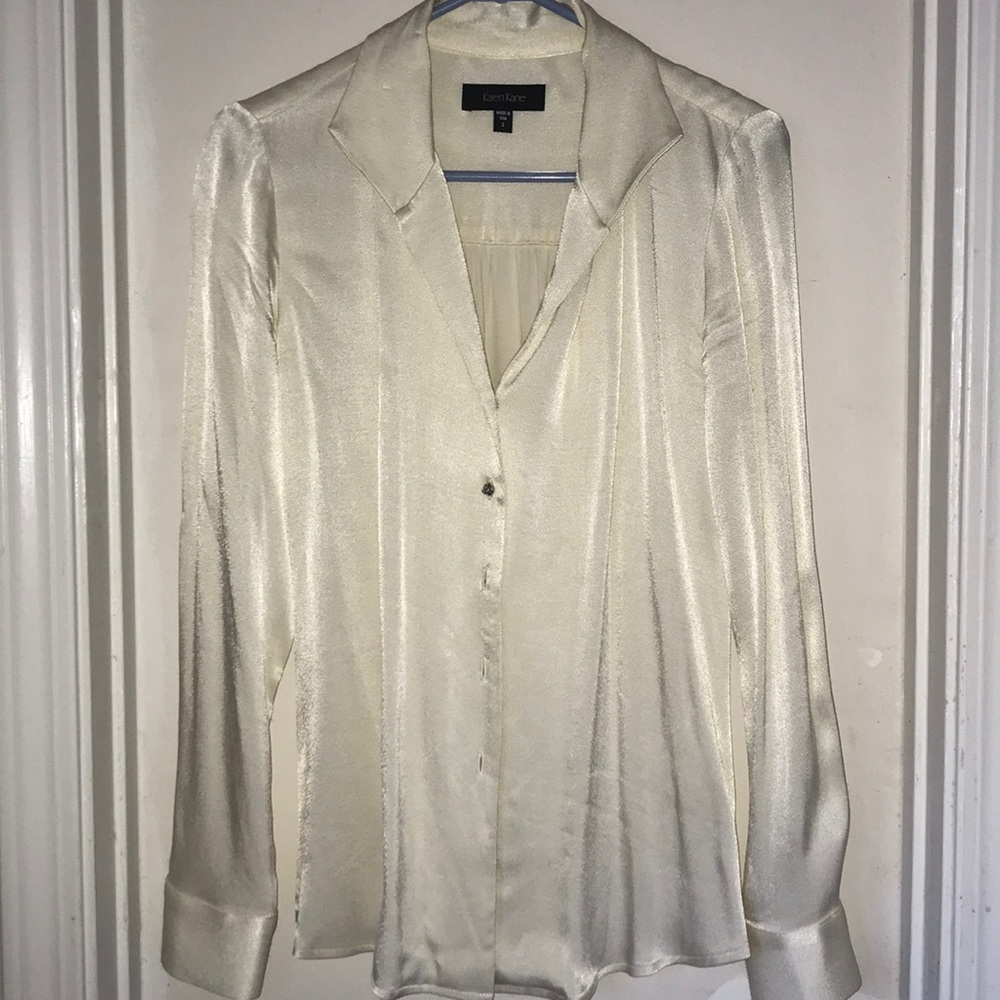 Karen Kane cream blouse